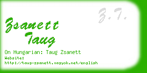 zsanett taug business card